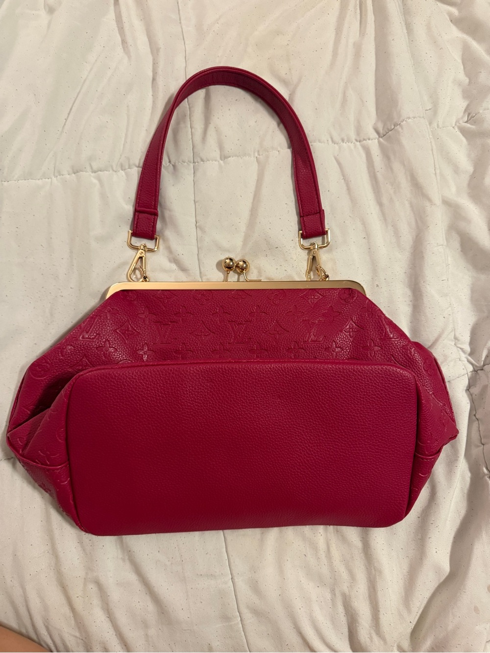 Pink Monogram Frame Top-Handle Bag - Picture 2 of 4